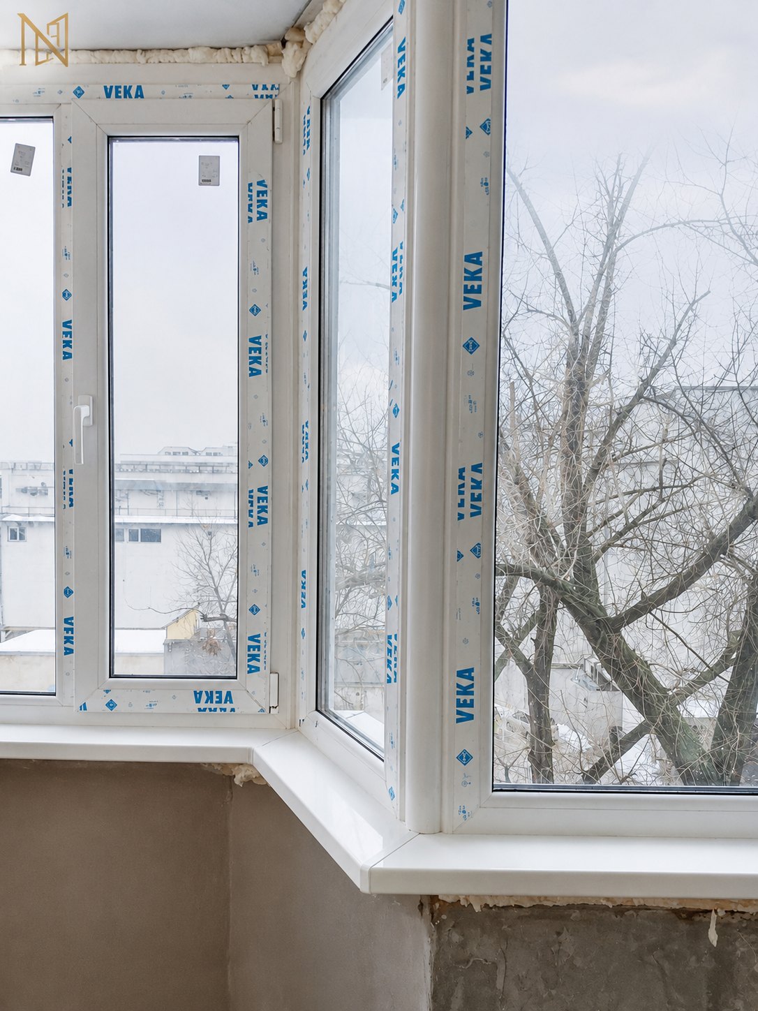 Balcon panoramic VEKA